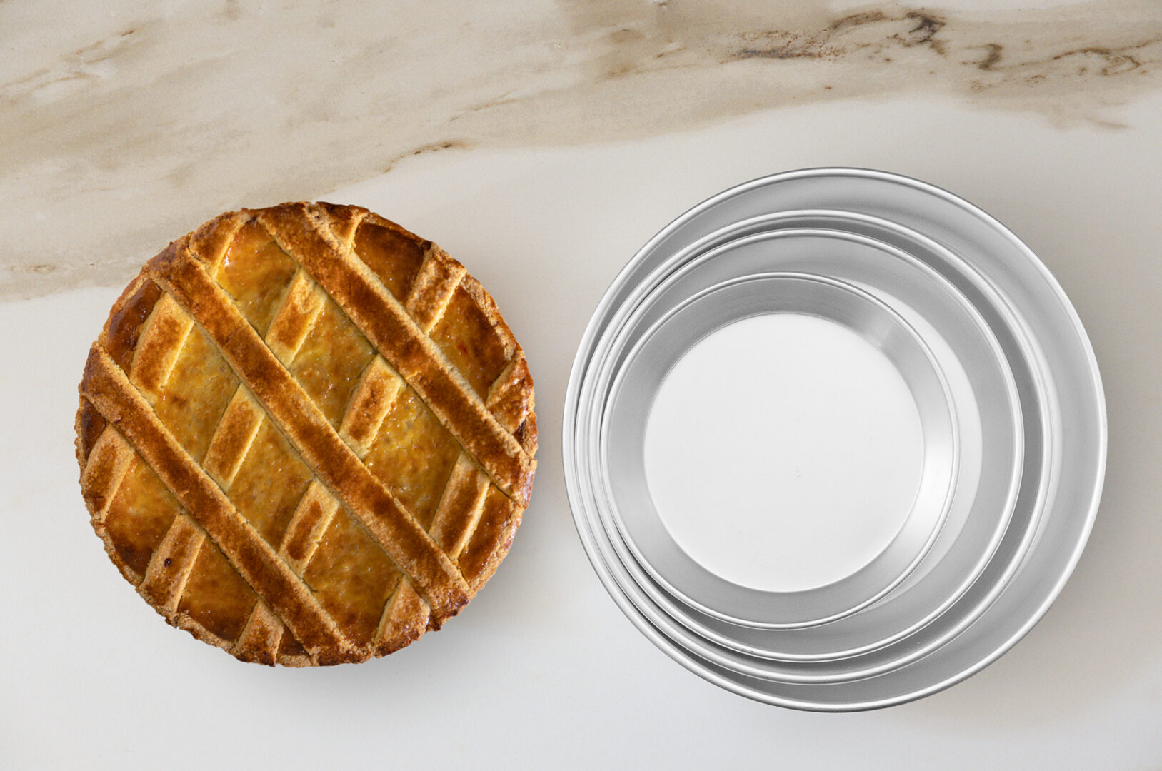 pastiera napoletana con tortiera conica