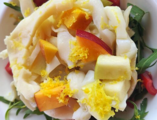 insalata di seppia pesca e rucola